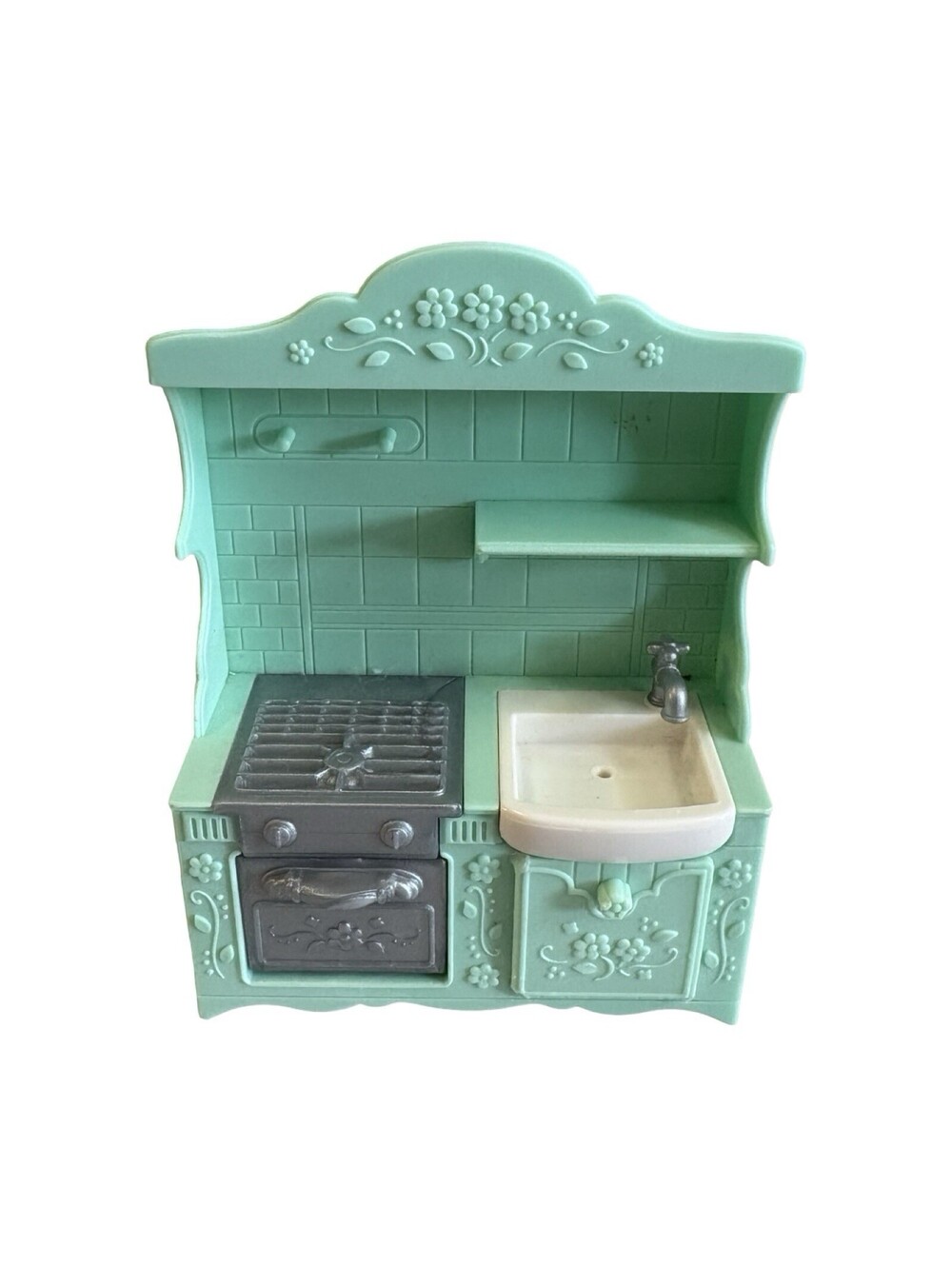 Lil' Woodzeez Dollhouse Furniture Kitchen Sink and Stove